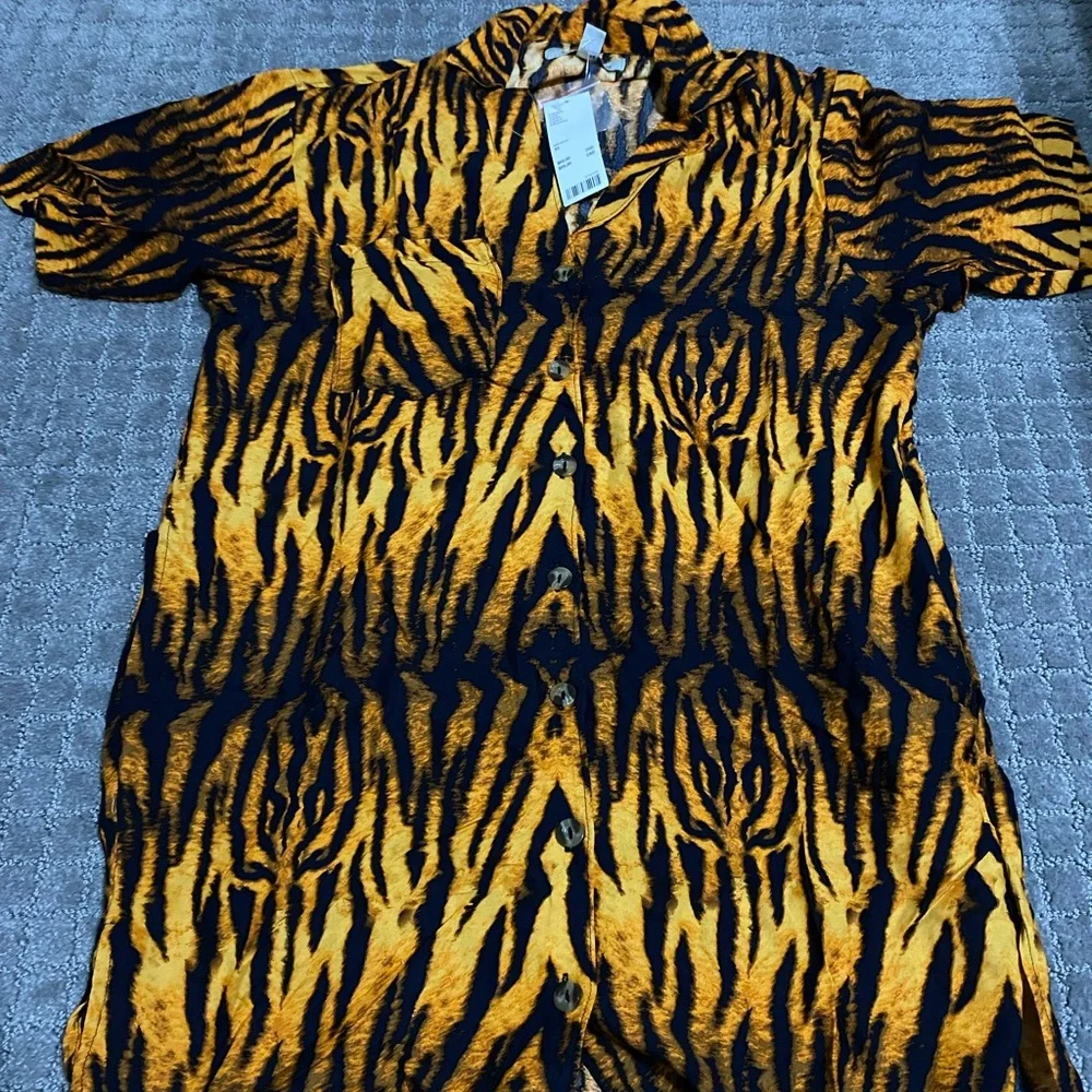 Urban Outfitters Dean Printed Shirt Dress NWT Size XS - Picture 6 of 9